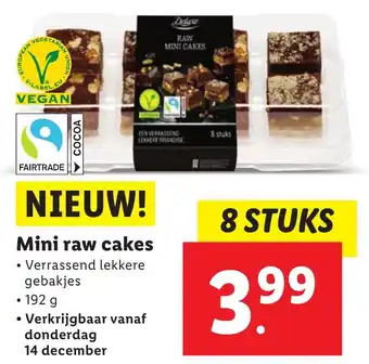 Lidl Mini raw cakes aanbieding