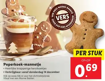 Lidl Peperkoek-mannetje aanbieding