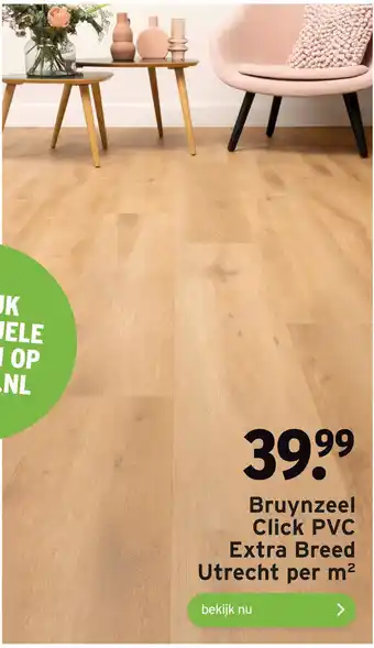 GAMMA Bruynzeel Click PVC Extra Breed Utrecht per m2 aanbieding