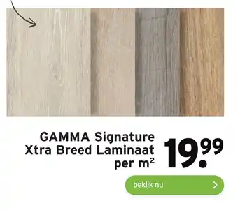 GAMMA GAMMA Signature Xtra Breed Laminaat per m² aanbieding