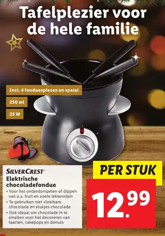 Lidl SILVERCREST Elektrische chocoladefondue aanbieding