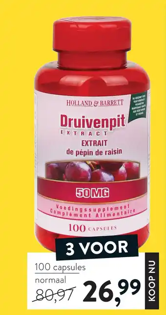 Holland & Barrett Holland & Barrett Druivenpit aanbieding