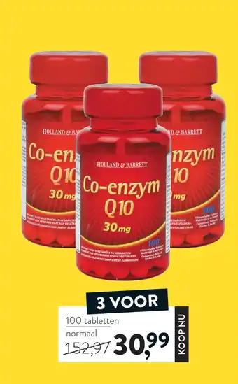 Holland & Barrett Holland&Barret Co-enzym Q 10 30 mg aanbieding