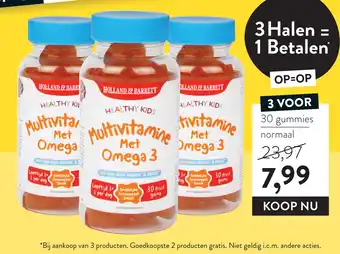 Holland & Barrett Holland&Barrett Healthy Kids Multivitamine Omega 3 Met aanbieding