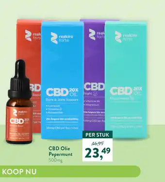 Holland & Barrett CBD Olie Pepermunt aanbieding