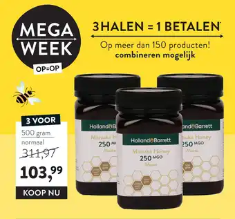 Holland & Barrett Holland&Barrett Manuka Honey aanbieding