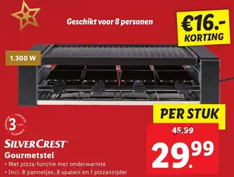 Lidl SILVERCREST Gourmetstel aanbieding