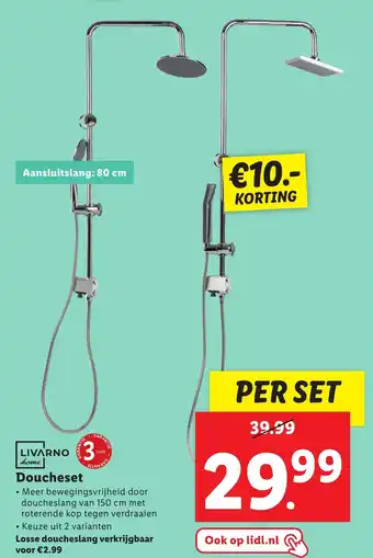 Lidl LIVARNO home. Doucheset aanbieding