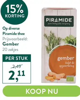 Holland & Barrett Op diverse Piramide thee aanbieding