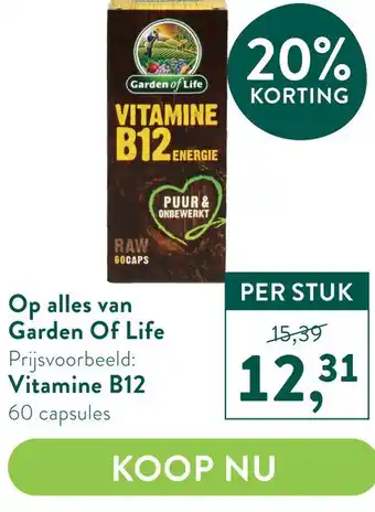 Holland & Barrett Op alles van Garden Of Life aanbieding