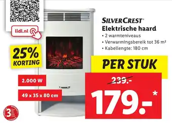 Lidl SILVERCREST Elektrische haard aanbieding