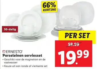 Lidl ERNESTO Porseleinen serviesset aanbieding