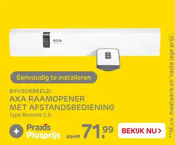 Praxis Axa Raamopener Met Afstandsbediening aanbieding