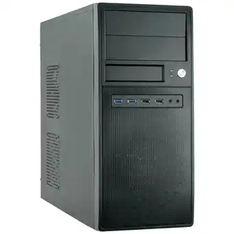 Conrad Chieftec cg-04b-op midi-tower pc-behuizing zwart aanbieding