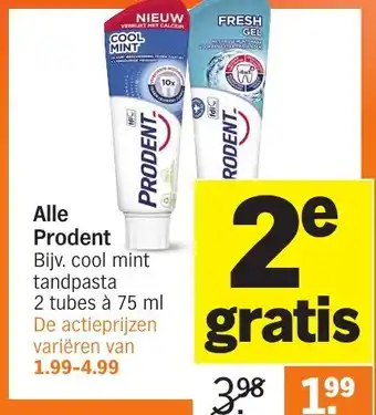 Albert Heijn Alle Prodent aanbieding