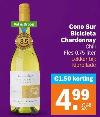 Albert Heijn Cono Sur Bicicleta Chardonnay aanbieding