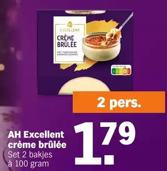 Albert Heijn AH Excellent crème brûlée 100g aanbieding