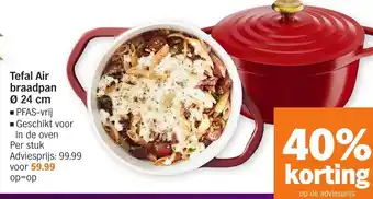 Albert Heijn Tefal Air braadpan Ø 24 cm aanbieding