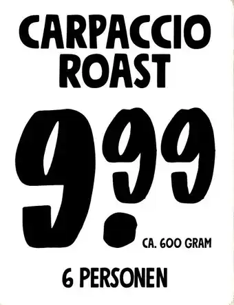 Jumbo CARPACCIO ROAST aanbieding