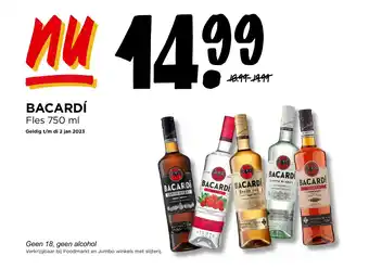 Jumbo BACARDÍ Fles 750 ml aanbieding