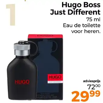 Trekpleister Hugo Boss Just Different 75 ml aanbieding