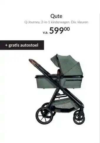 Babypark Qute q-journey, 2-in-1 kinderwagen. div. kleuren aanbieding