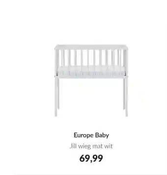 Babypark Europe baby jill wieg mat wit aanbieding