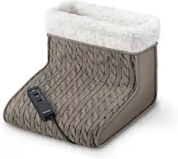 Amazon Beurer fwm 45 massage voetwarmer, warmte en ontspanning voor gestreste voeten met zachte teddyvoering aanbieding