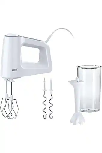 Amazon Braun multimix 3-handmixer hm 3105 (handmixer van 500 watt, 5 snelheidsniveaus + turbofunctie, inclusief garde, deeghaak, pow aanbieding