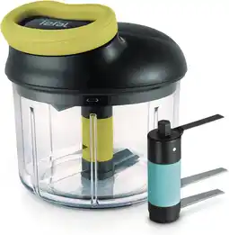 Amazon Tefal k1321224 hachoor, 5 seconds engineering, lame glace pilée, zwart, groen, transparant aanbieding