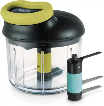 Amazon Tefal k1321224 hachoor, 5 seconds engineering, lame glace pilée, zwart, groen, transparant aanbieding