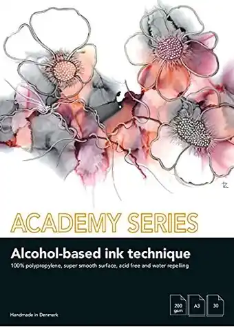 Amazon Play-cut academy series alcohol ink pad din a3 papier (wit) | 30 vellen schilderblok a3 voor alcohol inkt 200 g/m2 | syntheti aanbieding