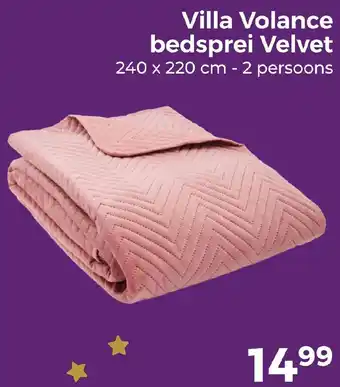 Trekpleister Villa Volance bedsprei Velvet aanbieding