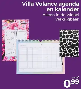 Trekpleister Villa Volance agenda en kalender aanbieding