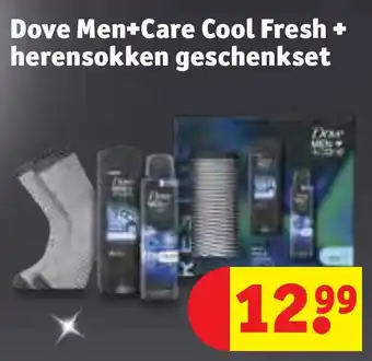 Kruidvat Dove Men+Care Cool Fresh + herensokken geschenkset aanbieding