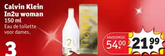 Kruidvat Calvin Klein In2u woman 150 ml aanbieding