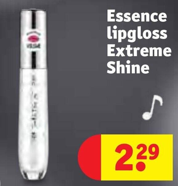 Essence lipgloss Extreme Shine aanbieding bij Kruidvat