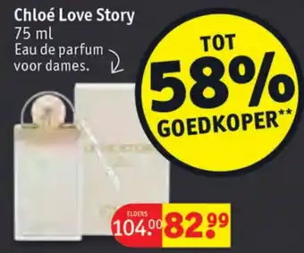 Kruidvat Chloé Love Story 75 ml aanbieding