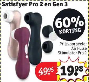 Kruidvat Satisfyer Pro 2 en Gen 3 aanbieding