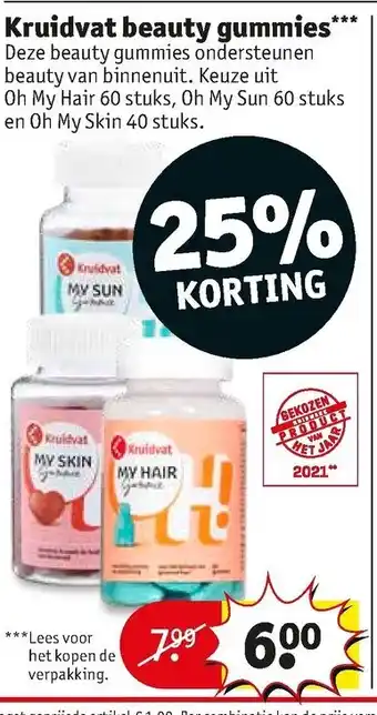 Kruidvat Kruidvat Beauty gummies aanbieding