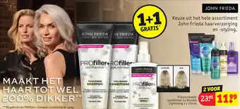 Kruidvat Keuze uit het hele assortiment John Frieda haarverzorging aanbieding