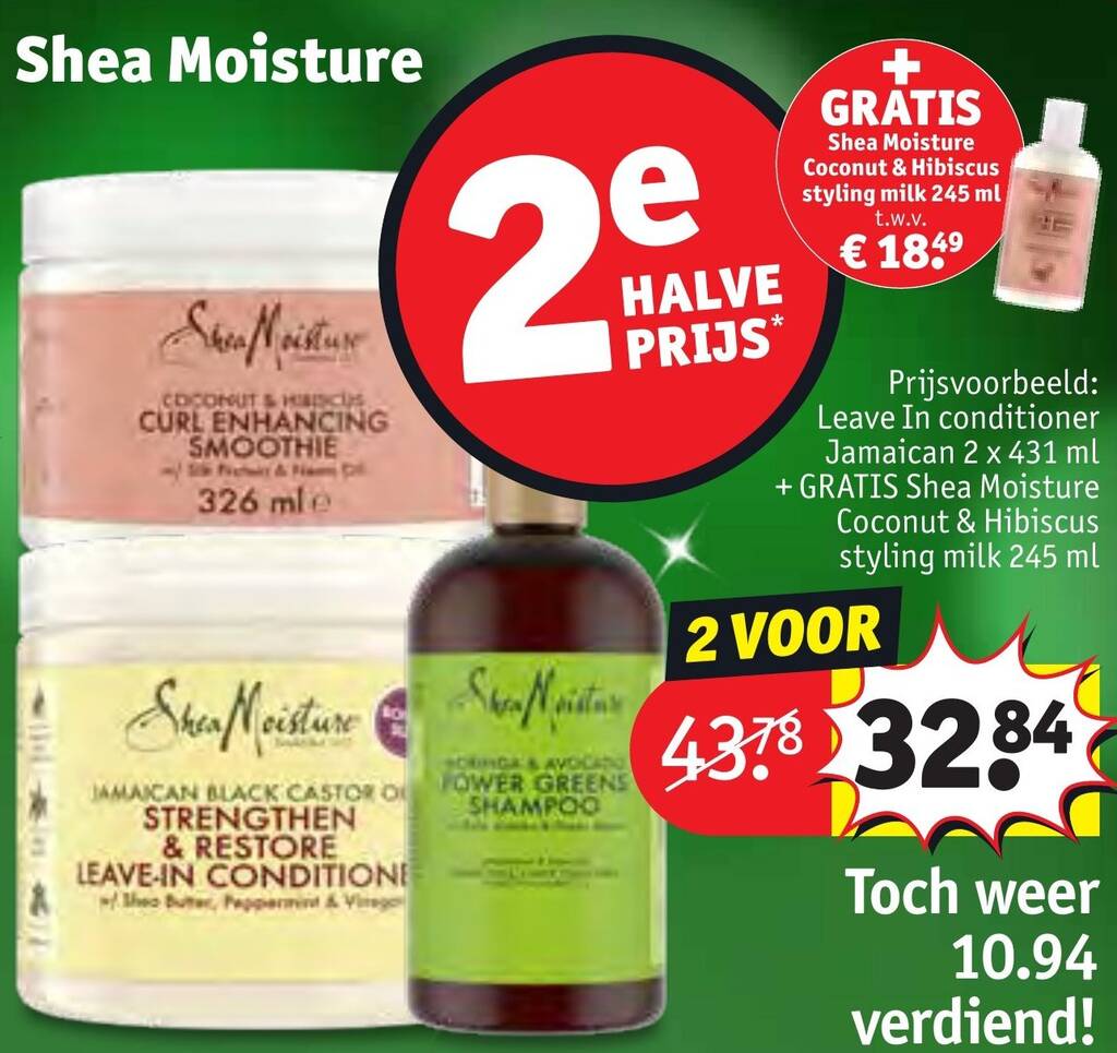 Shea Moisture aanbieding bij Kruidvat