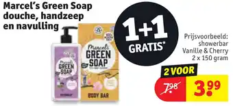 Kruidvat Marcel's Green Soap douche, handzeep en navulling aanbieding