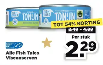 PLUS Alle fish tales visconserven aanbieding