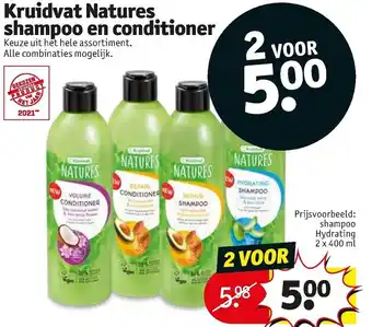 Kruidvat Kruidvat Natures Shampoo en conditioner aanbieding