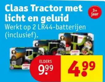 Kruidvat Claas Tractor met licht en geluid aanbieding