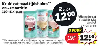 Kruidvat Kruidvat maaltijdshakes en -smoothie aanbieding