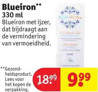 Kruidvat Blueiron 330ml aanbieding