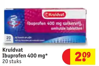 Kruidvat Kruidvat Ibuprofen 400 mg aanbieding