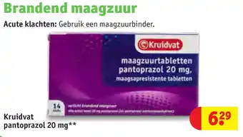 Kruidvat Kruidvat pantoprazol 20 mg aanbieding